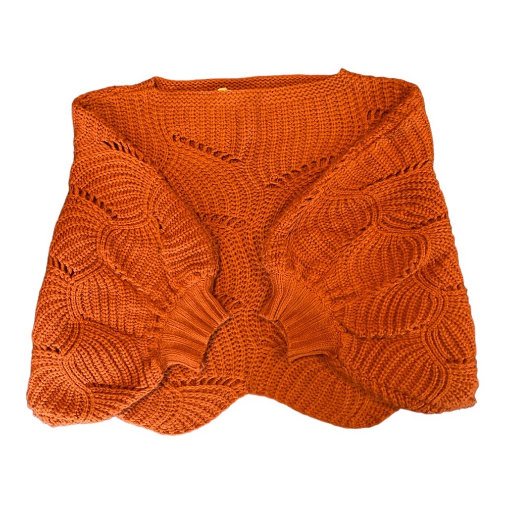 Eloide women’s knit acrylic terracotta sweater size M